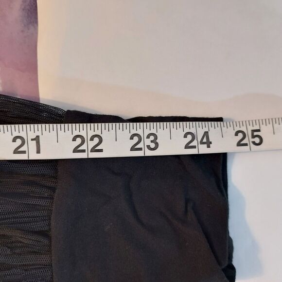 Maurices Womens Whimsigoth Shirt Top Size Medium Sheer Black Lace Long Sleeve - Picture 11 of 12